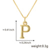 Wholesale Copper Electroplated Letters Pendant Necklace For Female