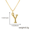 Wholesale Copper Electroplated Letters Pendant Necklace For Female