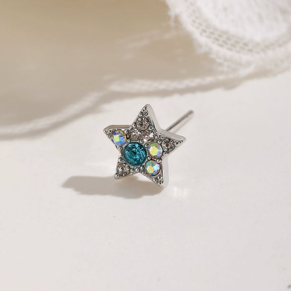 Wholesale Copper Electroplated Star Pattern Starfish Shell Ear Stud For Women