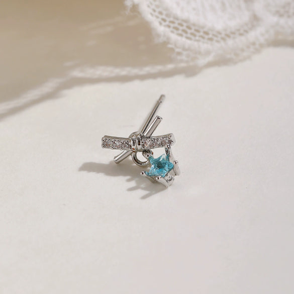Wholesale Copper Electroplated Star Pattern Starfish Shell Ear Stud For Women