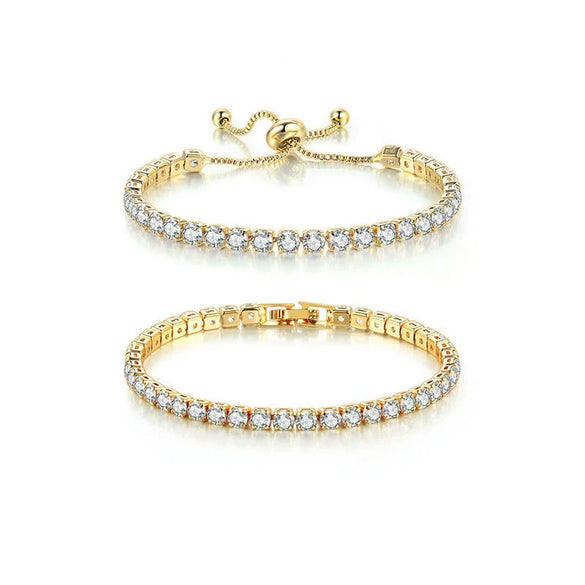 Wholesale Copper Encrusted Diamond Bracelet Cold Style Multi Row Full Diamond Micro Encrusted Zircon Geometric Bracelet For Women