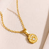 Wholesale Copper Evil Eye Necklace Pendant For Women With Geometric Style And Electroplating Treatment And Ochain