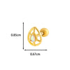 Wholesale Copper Flower Bow Heart Cartilage Puncture Ear Bone Nail For Women Fashion Style
