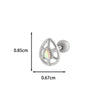 Wholesale Copper Flower Bow Heart Cartilage Puncture Ear Bone Nail For Women Fashion Style