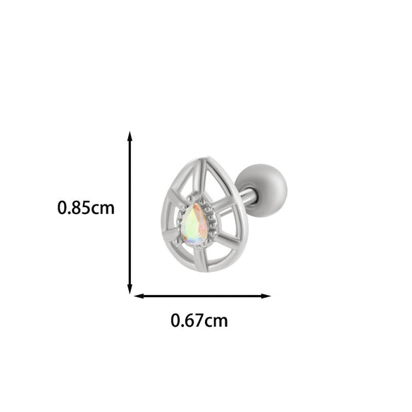 Wholesale Copper Flower Bow Heart Cartilage Puncture Ear Bone Nail For Women Fashion Style