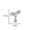 Wholesale Copper Flower Bow Heart Cartilage Puncture Ear Bone Nail For Women Fashion Style