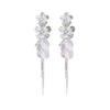 Wholesale Copper Flower Shell Tassel Earrings For Women Electroplated