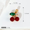 Wholesale Copper Fruit Pattern Pendant Collarbone Necklace With Oil Dropping Design And Electroplating Processing