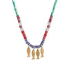 Wholesale Copper Geometric Animal Style Electroplated Bead Necklace For Women
