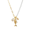 Wholesale Copper Geometric Animal Style Electroplated Bead Necklace For Women