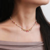 Wholesale Copper Geometric Beaded Necklace Handmade For Women Summer Fresh Style