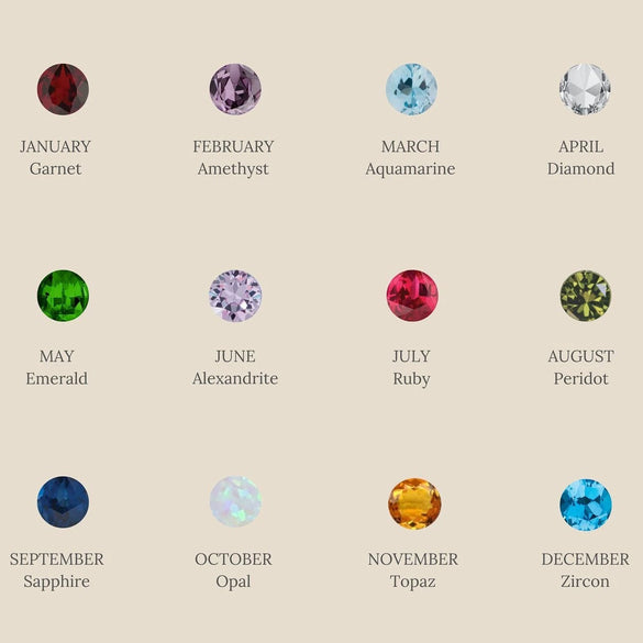 Wholesale Copper Geometric Birthstone Earrings For Women With Electroplating And 18K Gold Color Preservation