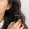 Wholesale Copper Geometric Bow Knot Twisted Matte Electroplated Earrings For Women