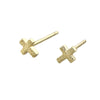 Wholesale Copper Geometric Cross Earrings For Men And Women With Electroplating