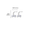 Wholesale Copper Geometric Cross Earrings Set With Diamonds Light Luxury Style For Women