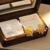 Wholesale Copper Geometric Dandelion Earrings Retro Elegant Electroplating For Women