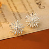 Wholesale Copper Geometric Dandelion Earrings Retro Elegant Electroplating For Women