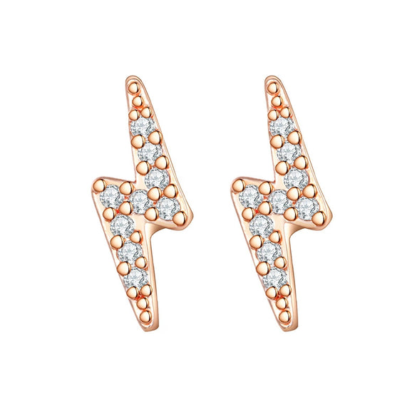 Wholesale Copper Geometric Diamond Earrings