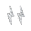 Wholesale Copper Geometric Diamond Earrings