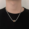 Wholesale Copper Geometric Dripping Oil Enamel Earrings And Necklace Set For Women