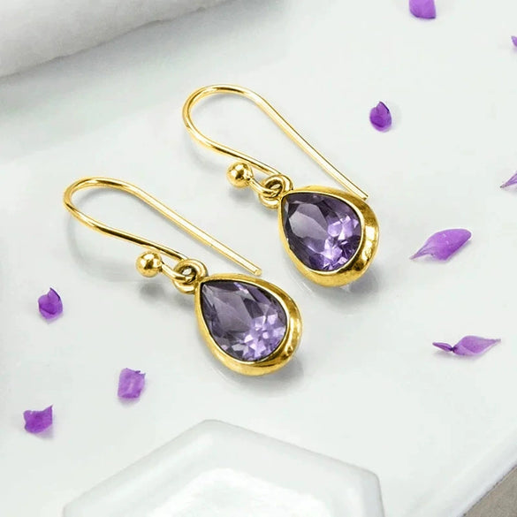 Wholesale Copper Geometric Drop Earrings For Women Simple And Natural Style