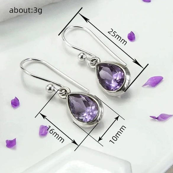 Wholesale Copper Geometric Drop Earrings For Women Simple And Natural Style