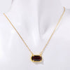 Wholesale Copper Geometric Eggshaped Electroplated Birthday Necklace For Women