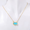 Wholesale Copper Geometric Eggshaped Electroplated Birthday Necklace For Women