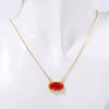 Wholesale Copper Geometric Eggshaped Electroplated Birthday Necklace For Women