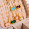 Wholesale Copper Geometric Eggshaped Electroplated Birthday Necklace For Women