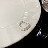 Wholesale Copper Geometric Electroplating Elastic Rope Pearl Women's Ring Retro Simple Hand Jewelry