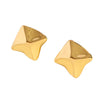 Wholesale Copper Geometric Exaggerated Electroplated Irregular Metal Scenery Face Earrings For Women