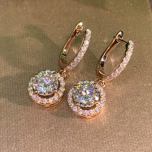 Wholesale Copper Geometric Fashion Earrings