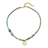 Wholesale Copper Geometric Flower Pendant Handmade Elegant Women's Clavicle Chain Necklace