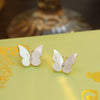 Wholesale Copper Geometric Heart Stud Earrings For Women With Electroplating Treatment