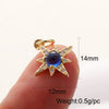 Wholesale Copper Geometric Heartshaped Star Jewelry Pendant With Electroplating