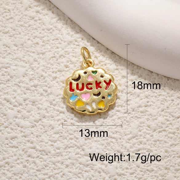 Wholesale Copper Geometric Heartshaped Star Jewelry Pendant With Electroplating
