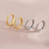 Wholesale Copper Geometric Hoop Earrings Electroplated Simple Minimalist Style