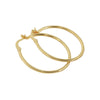 Wholesale Copper Geometric Hoop Earrings Gold Plated Simple Style