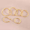 Wholesale Copper Geometric Hoop Earrings Gold Plated Simple Style