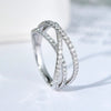 Wholesale Copper Geometric Inlaid Zircon Women's Ring