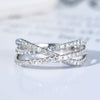 Wholesale Copper Geometric Inlaid Zircon Women's Ring