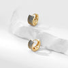 Wholesale Copper Geometric Inlaid Zircon Women's Small Square Earrings Light Luxury Simple Fashion