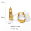 Wholesale Copper Geometric Irregular Round Electroplated Gold Earrings For Women