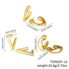 Wholesale Copper Geometric Irregular Women's Earrings Threepiece Set Retro Highend Allmatch Niche Exquisite