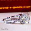 Wholesale Copper Geometric Line Inlaid Zircon Ring For Women