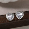Wholesale Copper Geometric Micropaved Love Earrings For Women Retro Highend Style