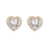 Wholesale Copper Geometric Micropaved Love Earrings For Women Retro Highend Style