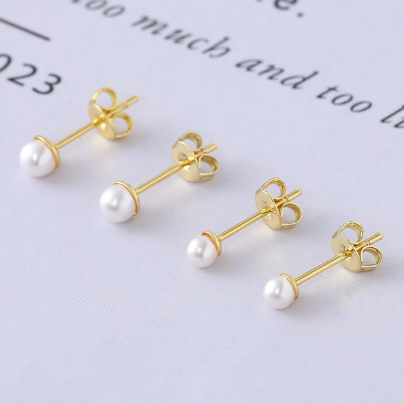 Wholesale Copper Geometric Minimalist Electroplated Women's Earrings