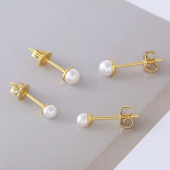 Wholesale Copper Geometric Minimalist Electroplated Women's Earrings